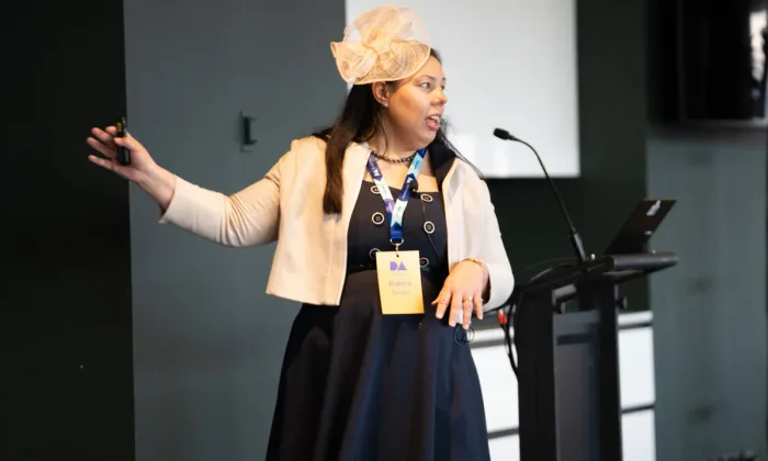 Rubina Carlson speaking in a breakout session at Digital Adelaide.